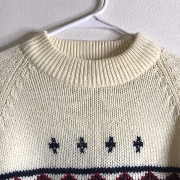 vtg gimbels cable knit pullover sweater 100% acrylic size XL cozy soft - Picture 6 of 12